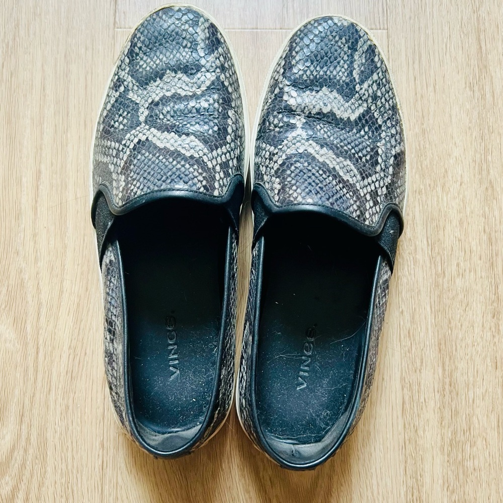 Vince Blair Slip On Sneakers in Snake Print